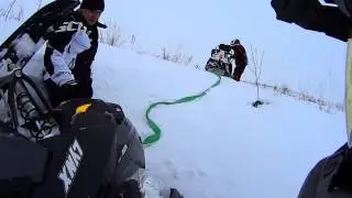 Polaris IQ Widetrack вытаскивает Boondocker 600