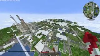our minecraft server with unlimited render distance