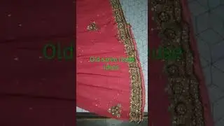 old saree reuse #saree convert into sharara#......