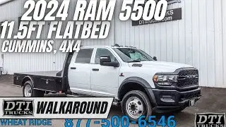 2024 RAM 5500HD Flatbed, Cummins, Auto, 4x4 #17973M