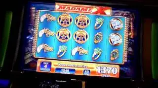 Madame X slot machine bonus win at Sugarhouse Casino