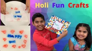 Simple and easy holi fun craft ideas | holi special crafts for kids| littlehands by vaishviksrinithi