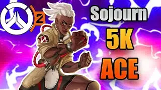 INSANE Sojourn 5K ACE - Best DPS in OVERWATCH 2