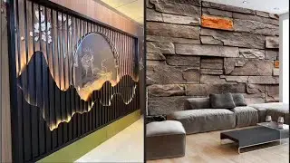 Elegant Stone Wall Decoration Ideas | Stone Wall Design Ideas | Wall Cladding | Stone Wall Tiles |