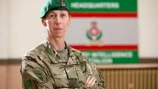 First female British Army Reservist ever to command Intelligence Corps.