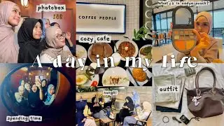 A day in my life #1 🥐🎞️🤎|| cleaning, sarapan, pasar tradisional, girls time, photobox, cafe, etc!!