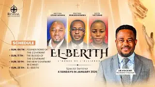 EL-BERITH SEMINAR. Part 2. Speaker: Brother Cesar Lwaissa Topic: Blood of the Covenant