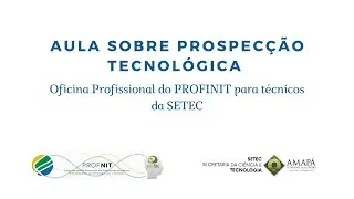 Aula sobre Prospecção Tecnológica | Oficina Profissional do PROFINIT para técnicos da SETEC