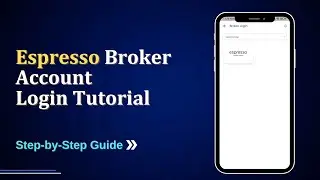 Espresso Broker Account Login & API key GenerationTutorial
