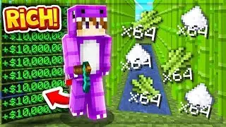 NEW MONEY FARM MAKES TRILLIONS on NEW MINECRAFT GENS SERVER! | New Minecraft Tycoon Gens Server
