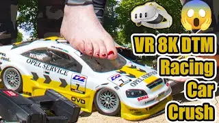 VR 8K Preview DTM Toy Car Fun Session &ndash; Barefoot Start + Flats Finish VR FEET CRUSH