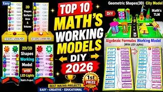 10 best maths working models for maths exhibition - 10 top - award winning maths tlm - craftpiller
