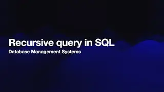 Recursive query in SQL