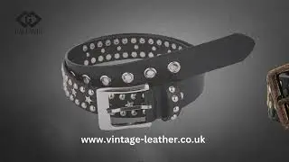 Genuine Leather Punk Studded Belt | Gallanto | Stylish & Durable