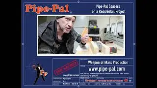 Pipe-Pal Conduit Spacer in residential installations