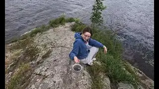 2024 Vacation in Canada - windy day and picking blue berries