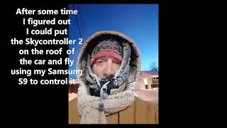 Bebop 2 drone extreme cold test flying March 4 2019
