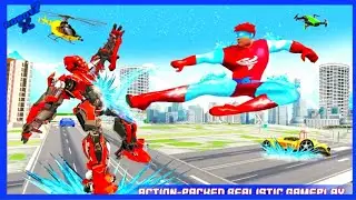 Tornado Ice Robot Super Hero Android gameplay