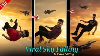 Instagram Trending 🔥 Man Flying Sky Fall AI Video Editing | Gemini & Google Flow AI