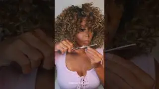 🛑 LET ME FIX MY HAIR! $30 CURLY BLONDE. LET'S CUT THE CURLS, LAYER & SLAY #curlyhair #syntheticwigs