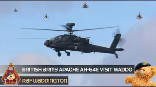 APACHE INVASION &bull; BRITISH ARMY AIR CORPS AH-64 APACHES PAY A VISIT TO RAF WADDINGTON