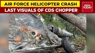 Last Visuals Of IAF Mi-17 Helicopter Minutes Before Crash Which Killed 13, Including CDS Bipin Rawat