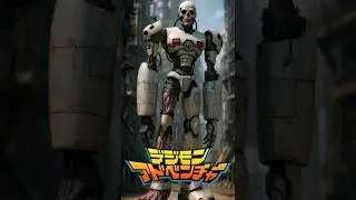 【Digimon】Real-Life：Andromon Enters Reality! Mechanical Angel from Digimon Reimagined in Stunning CG