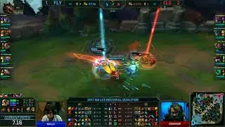 TOP NALCS1 MOMENTS 2017 NA LCS Regional Qualifier: CLG vs. FlyQuest