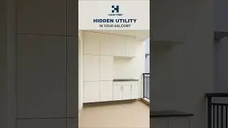 Hidden Balcony Storage | Smart Interior Design Idea