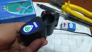 Alarme de bicicleta com controle