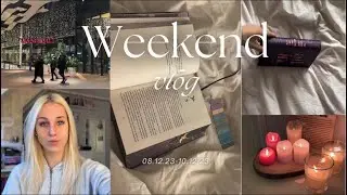 Weekend Vlog ❄️⛸️ Bookshopping, go to Work, to School and Clean my Room with me 🩷