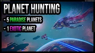 2 hours of No Man's Sky planet exploration | 5 Paradise planets | No Commentary