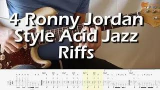 4 Ronny Jordan Style Acid Jazz Riffs With Downloadable Tab And Backing Track