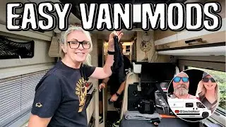 Campervan modification - Best lightweight mirror tiles for a campervan or motorhome #vanlife
