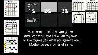 Mother Of Mine chords video / Rapid Guitar Course