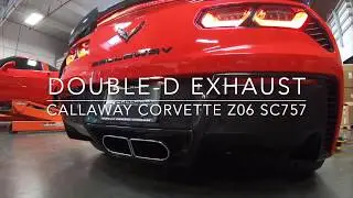 Callaway Double-D Exhaust - C7 Corvette Z06 - outside sound