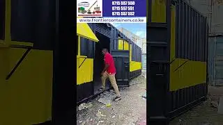 Modern Kitchen in a Container! Used Shipping Container Transformed (Kenya)