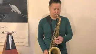 Sax Lesson 019 Let's start Pre-Bobop practice! : Major 7th - 02