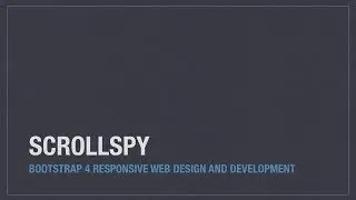 Bootstrap 4 (Alpha 6) components: Scrollspy