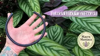 Tutorial Colar Tubular na Corda de Macrame - por @macra.maniaca