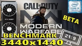 Call Of Duty Modern Warfare Beta - Benchmark - RTX 2080 ti - i9 9900k - Ultrawide 3440x1440