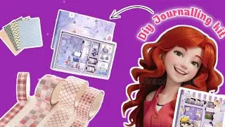 Journal supplies & complete kit making at home | diy journaling kit @creativeartswithSaba02  
