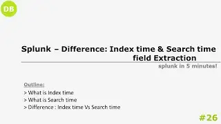 Splunk Field Extraction - Search time & Index Time