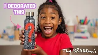 ✨ DIY Rhinestone Water Bottle: Easy Sparkle Transformation!