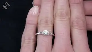 Isadora GIA 0.65ct Diamond Engagement Ring Platinum - UT75