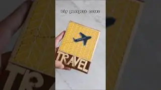 Diy passport cover #diy#passport#passportcover#shorts#travelvlog#craftideas#papercraft#easycraft