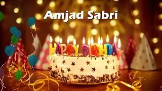 Happy Birthday Amjad Sabri | Birthday Cake Amjad Sabri | Birthday Song Amjad Sabri Birthday Video