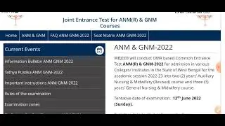 Anm Gnm Merit list and Counselling Updates 2022 || Anm Gnm Nursing admission