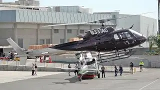 Airbus Helicopters H125 (AS350) & Robinson R44 R66 landing at Heli Expo