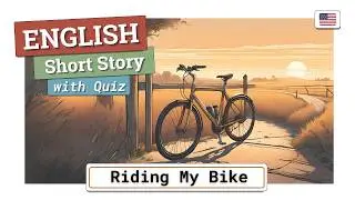 A2 Short English Learning Story | Riding my Bike | Beginner Level Language Learning |  With Quiz